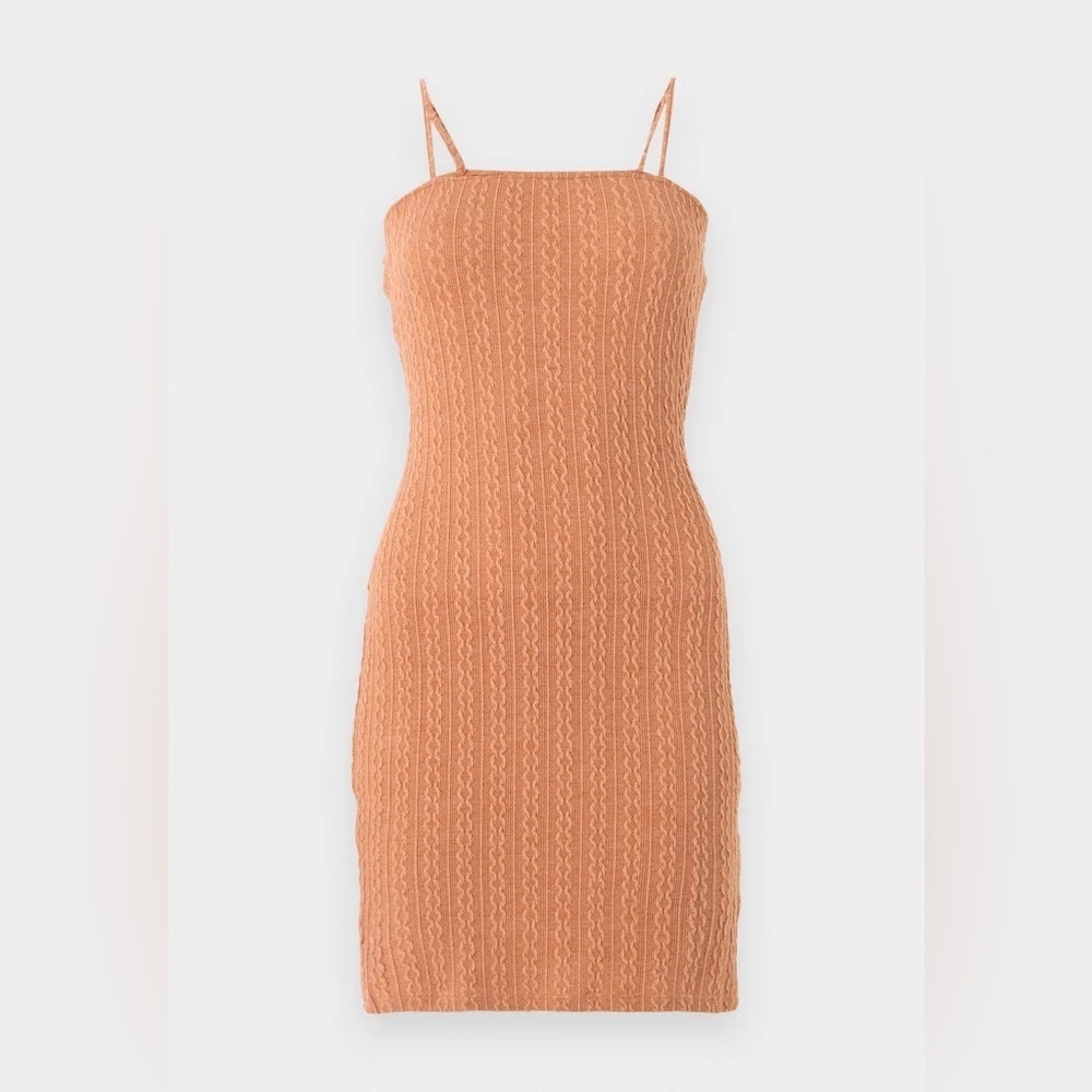 Glamorous coral Knit Mini Dress size medium/large US8 NWOT